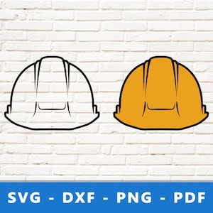 Veiligheidshelm Svg, Constructor Helm Svg, Ingenieur Hoed PNG, Gele Helm Clipart, Werknemer Helm Cut File voor Cricut Silhouet