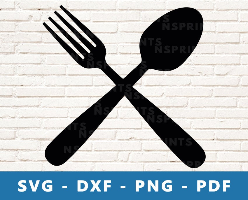 Fork and Spoon SVG Cutlery Svg Cook Logo Svg Cooking Cut Etsy