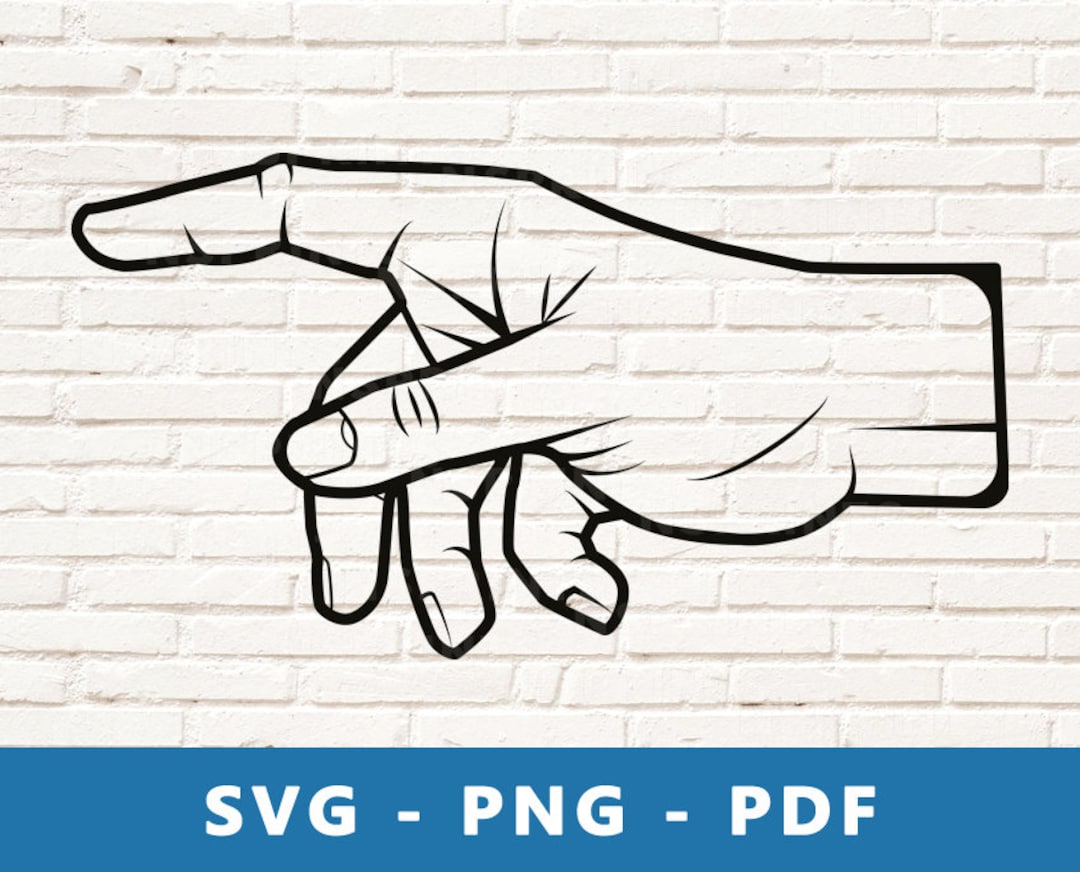 Pointing Hand SVG, Pointing Hand PNG, Hand Clipart, Hand Cut File, Hand