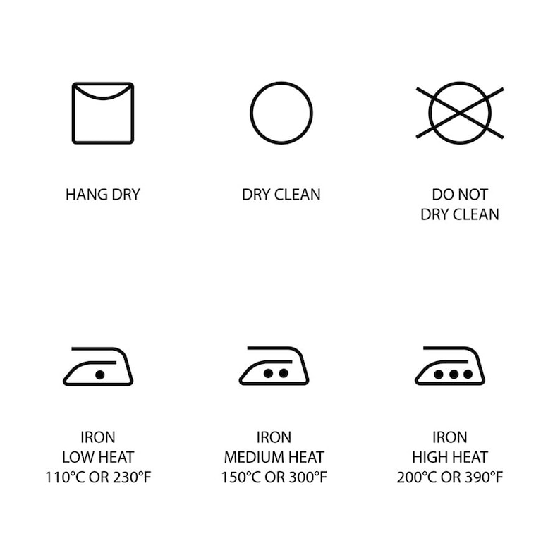 Laundry Symbols Laundry Guide Printable Washing Etsy