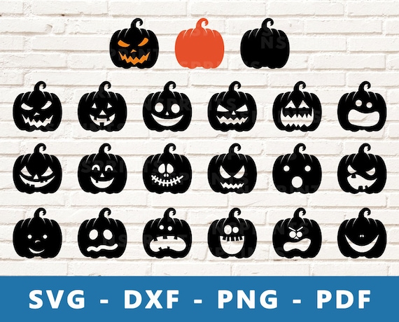 Scary Pumpkin Face SVG Cut File Jack O' Lantern Face PNG -  Hong Kong