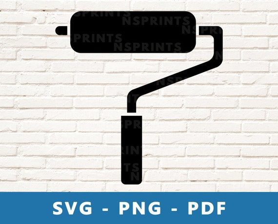 Paint Roller SVG, Painting PNG, Paint Roller Brush Clipart
