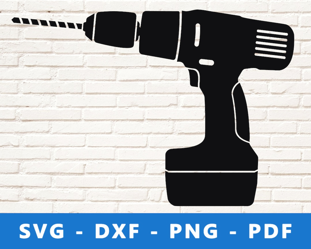 Cordless Drill SVG, Drilling Machine PNG, Electric Drill Vector, Home