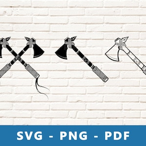 Axe SVG, Axe PNG, Axe Clipart, Axe Cut File, Axe , Tribal Axes, Cricut Silhouette File, Print At Home