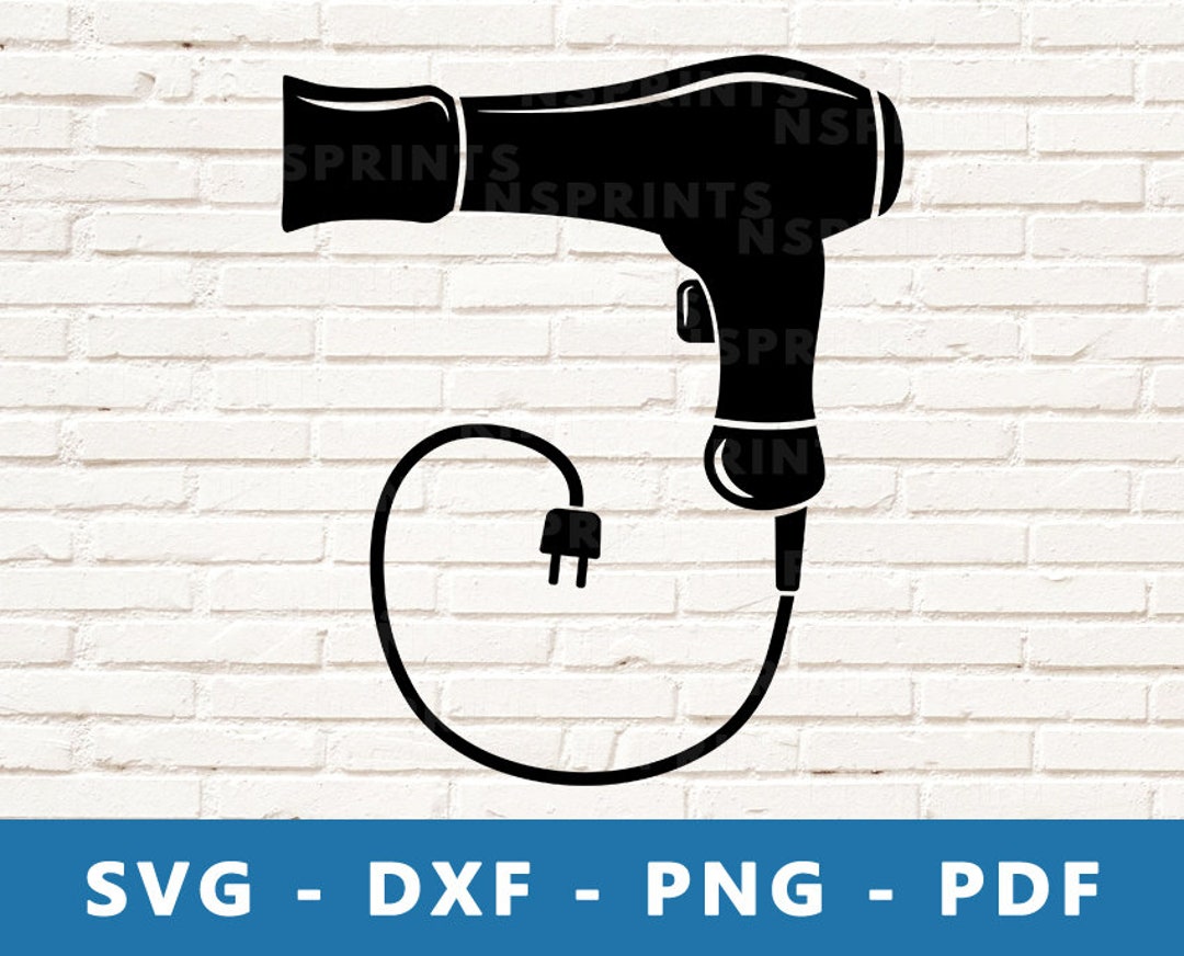 Hair Dryer Svg, Hair Dryer PNG, Hair Dryer Vector Clipart, Barber Tools  Svg, Blow Dryer Cricut Silhouette Cut File - Etsy