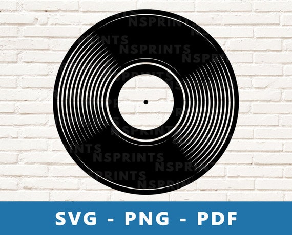 Download Vinyl Record Svg Vinyl Record Png Long Play Clipart Vintage Etsy