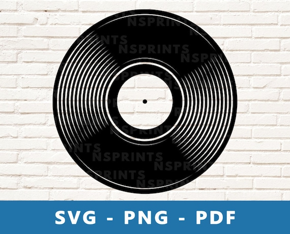 Download Vinyl Record Svg Vinyl Record Png Long Play Clipart Vintage Etsy