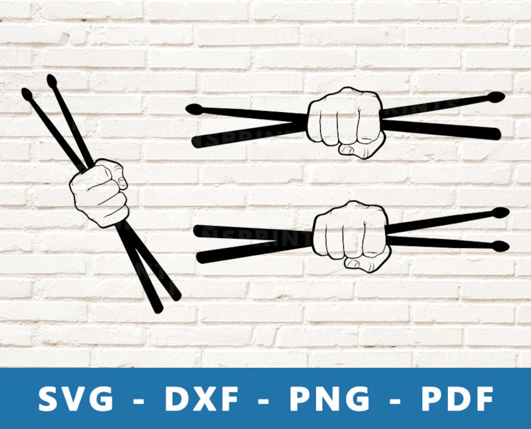 Crossed Drumsticks Svg, Drummer SVG, Drum Music Band PNG, Drummer
