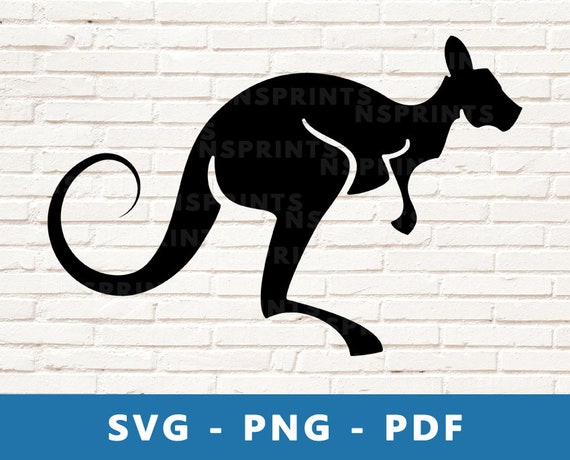 Kangaroo Svg Kangaroo Png Kangaroo Clipart Kangaroo Cut Etsy