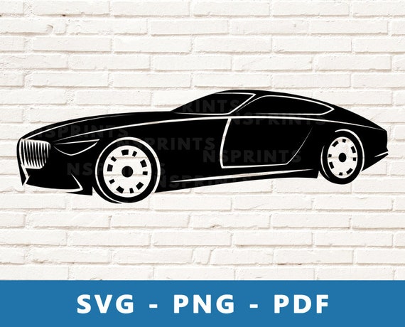 Download Sports Car Svg Sports Car Png Luxury Car Clipart Luxury Car Cut File Car Cricut Silhouette File Print At Home