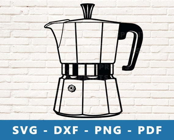 Download Moka Pot Svg Coffee Maker Png Coffee Machine Clipart Etsy