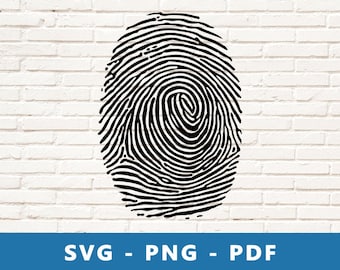 Fingerprint SVG, Finger Print SVG, Fingerprint , Fingerprint Stencil, Thumbprint, Cricut Silhouette Cut File, Print At Home