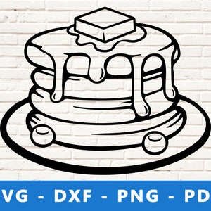 Pancake SVG, Pancake Stack, Pancake png, Pancake Butter, Pancake clipart, Pancake vector, Pancake Cricut, Pancake Silhuette, Pancake Cut