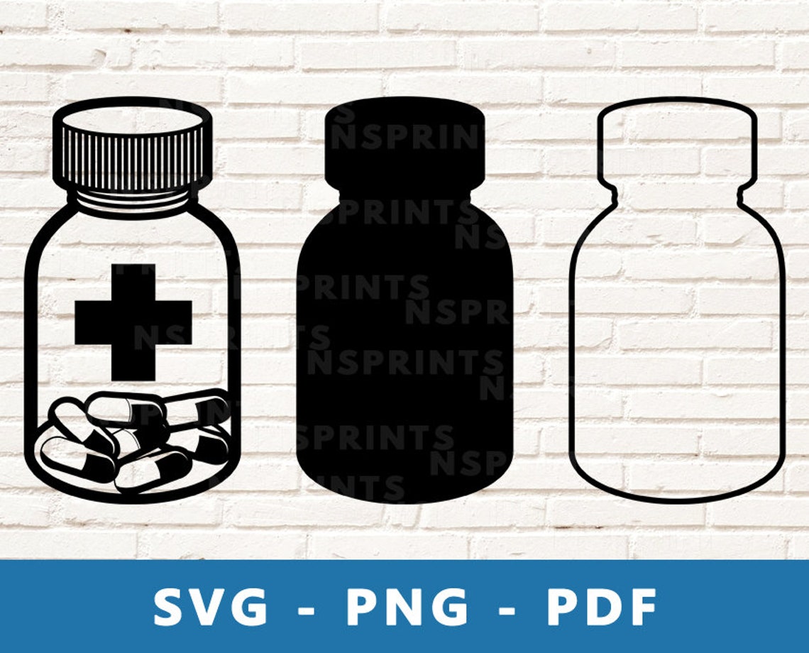 Medicine SVG Medicine PNG Pill Bottle Svg Pill Bottle Png Etsy