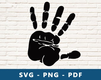 Hand SVG, Handprint SVG, Mmiw svg, Stop SVG, Hand , Hand Palm Cut File, Hand Stencil, Cricut Silhouette Cut File, Print At Home