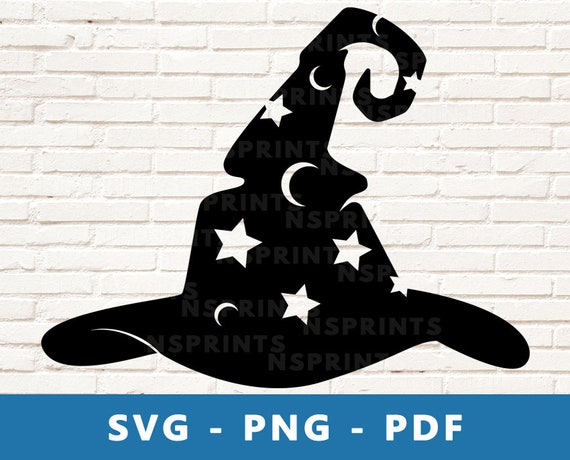 Download Wizard Hat Svg Wizard Hat Png Magician Hat Cut File Magic Etsy
