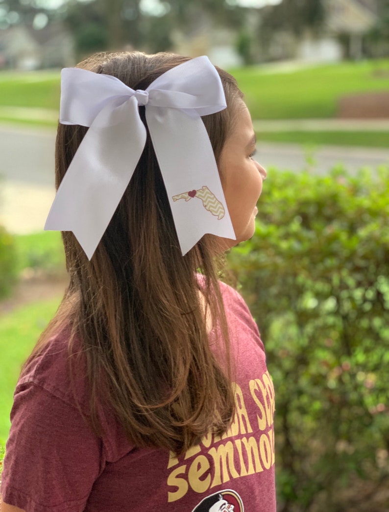 College Football Sublimated Cheer Bows 8 designs, 2 sizes to choose from image 10