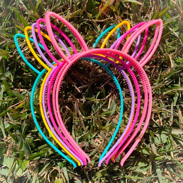 Bunny Ear Headbands - Sold Individually- 6 Colors to Choose From!