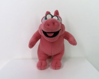 A vintage 2002 Doc Hogg small soft toy, Bear In The Big Blue House toy.