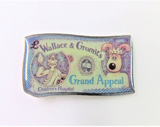 A Vintage 1990s Wallace and Gromit Grand Appeal Banknote Metal Etsy