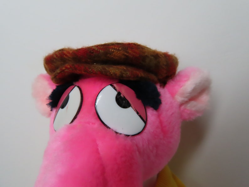 Pink Panther toy plush Vintage 1980s Pink Panther Golfer