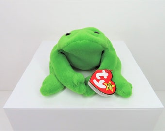 1993 年製ヴィンテージ Ty Beanie Babies Legs the frog ぬいぐるみ