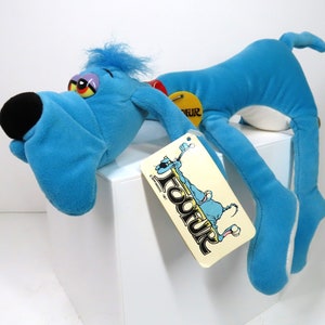 A vintage 1987 Foofur soft toy plush with swing tag.  Phil Mendez, Hanna-Barbera, Dakin and Co.