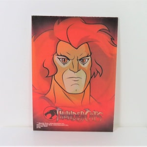 A Thundercats Lion - O Linsenförmige Kunststoff Postkarte größe 3D Tilt Karte Sammlerstück.