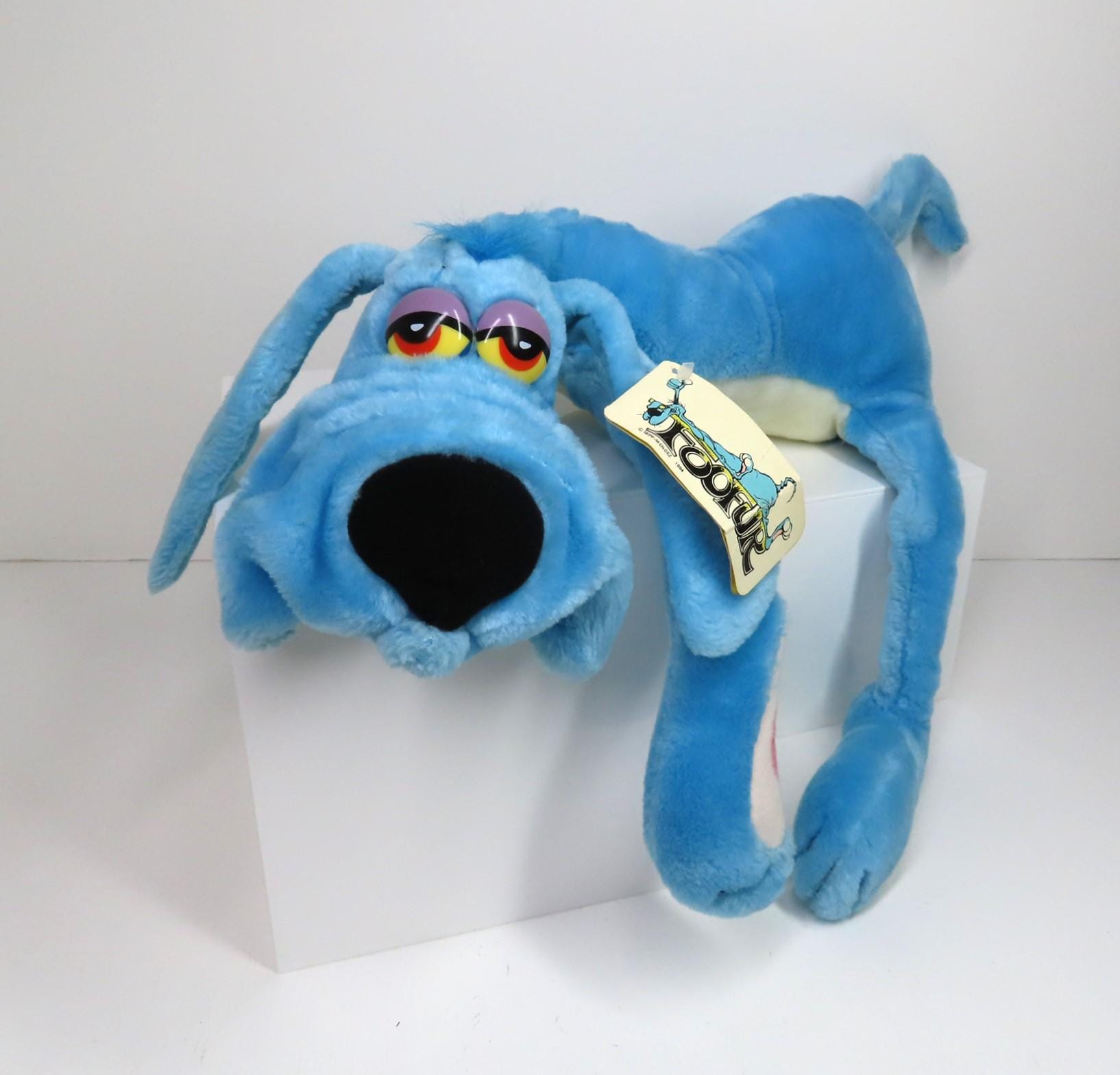 A Vintage 1984 Foofur Soft Toy Plush With Original Collar and