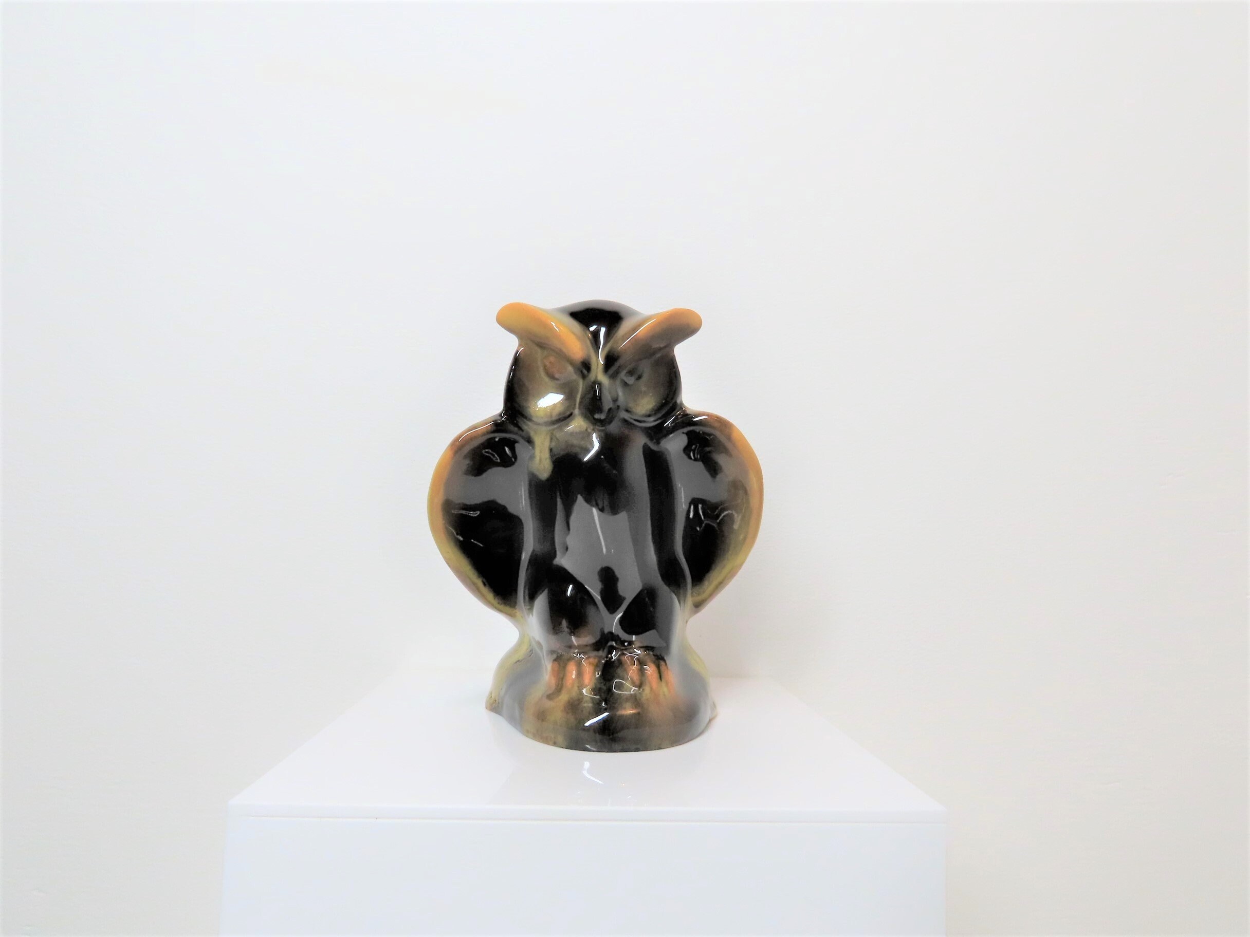 Extremely rare vintage 1970s Archimedes owl from The sword in the Stone by Canadiana Pottery Limited
