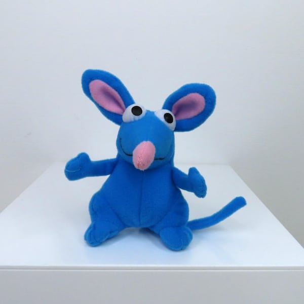 A vintage 2002 Tutter Mouse little soft toy, Bear in the big blue house mouse plush.