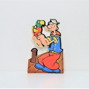 Una tarjeta vintage de Popeye de los años 1970 - 80.