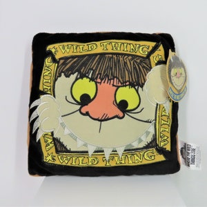 Where The Wild Things Are cushion with swing tag, Maurice Sendak, Kellytoy.