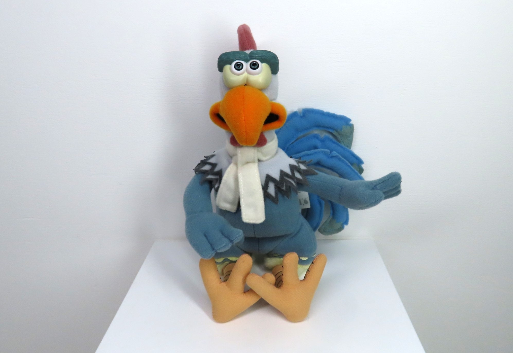 A Vintage 2000 Chicken Run Fowler the Veteran Cockerel Plush