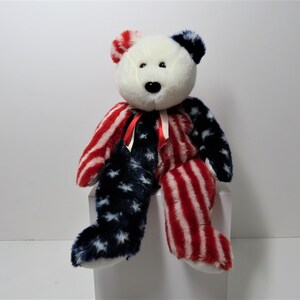 Vintage 1999 TY Beanie Babies Buddies Spangle the bear.