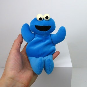Ein Vintage 1997 Krümelmonster Sesamstraße Stofftier Plüschtier von Applause.