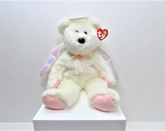 Vintage 1999 TY Beanie Buddies halo bear.