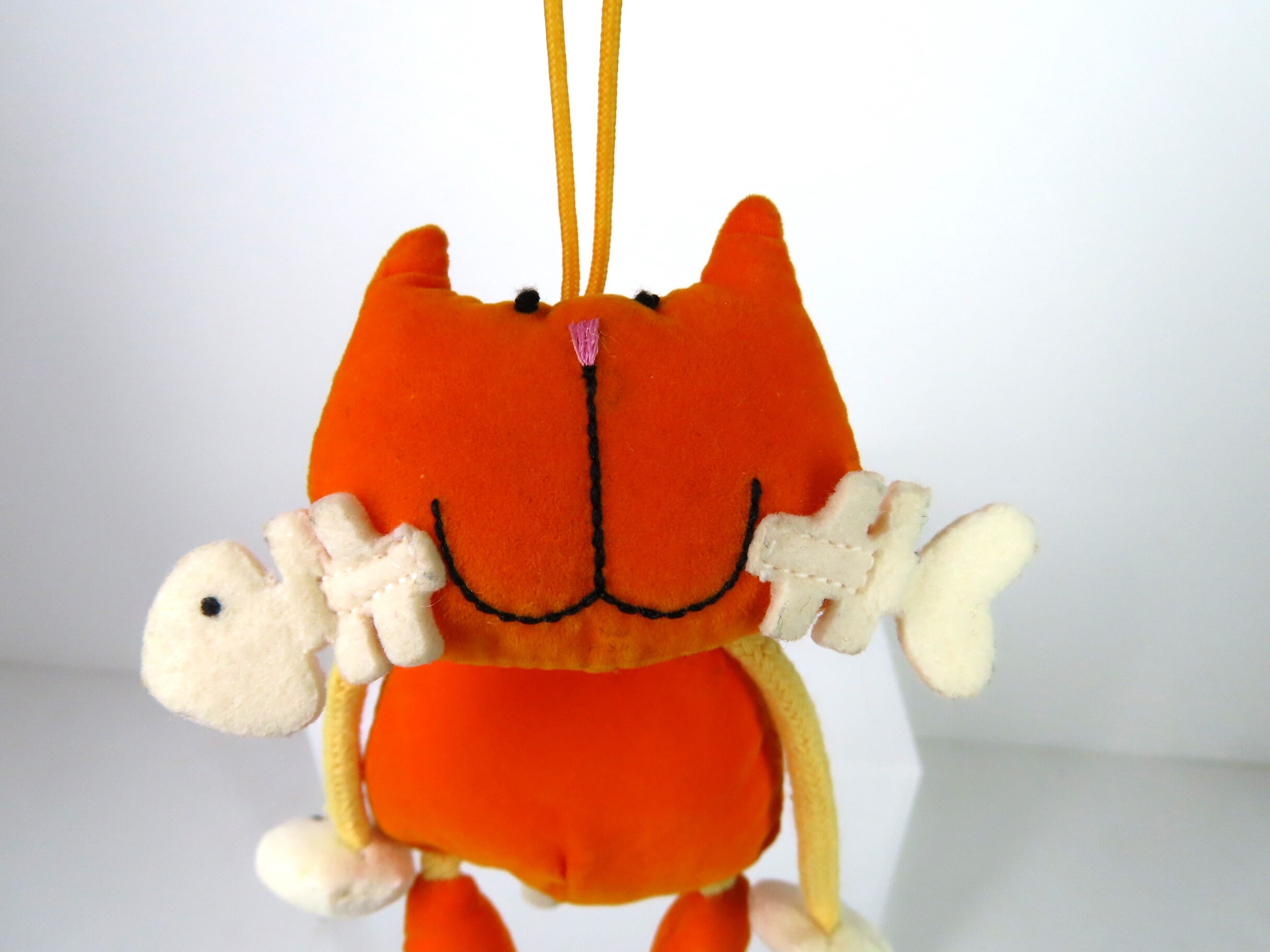 A Vintage 1999 Jellycat Dingly Dangly Ginger Tommy Cat
