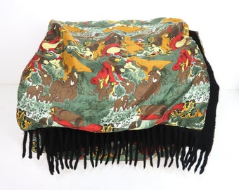 Vintage 1990s Jungle Book scarf by Tie Rack.
