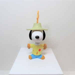 Vintage Snoopy scarecrow figure