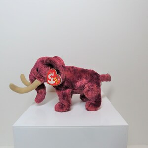 Vintage RARE TY Beanie Babies special edition 10 year anniversary Colosso the pink mammoth