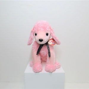 Vintage 2001 TY Beanie Babies Buddies Brigette pink poodle