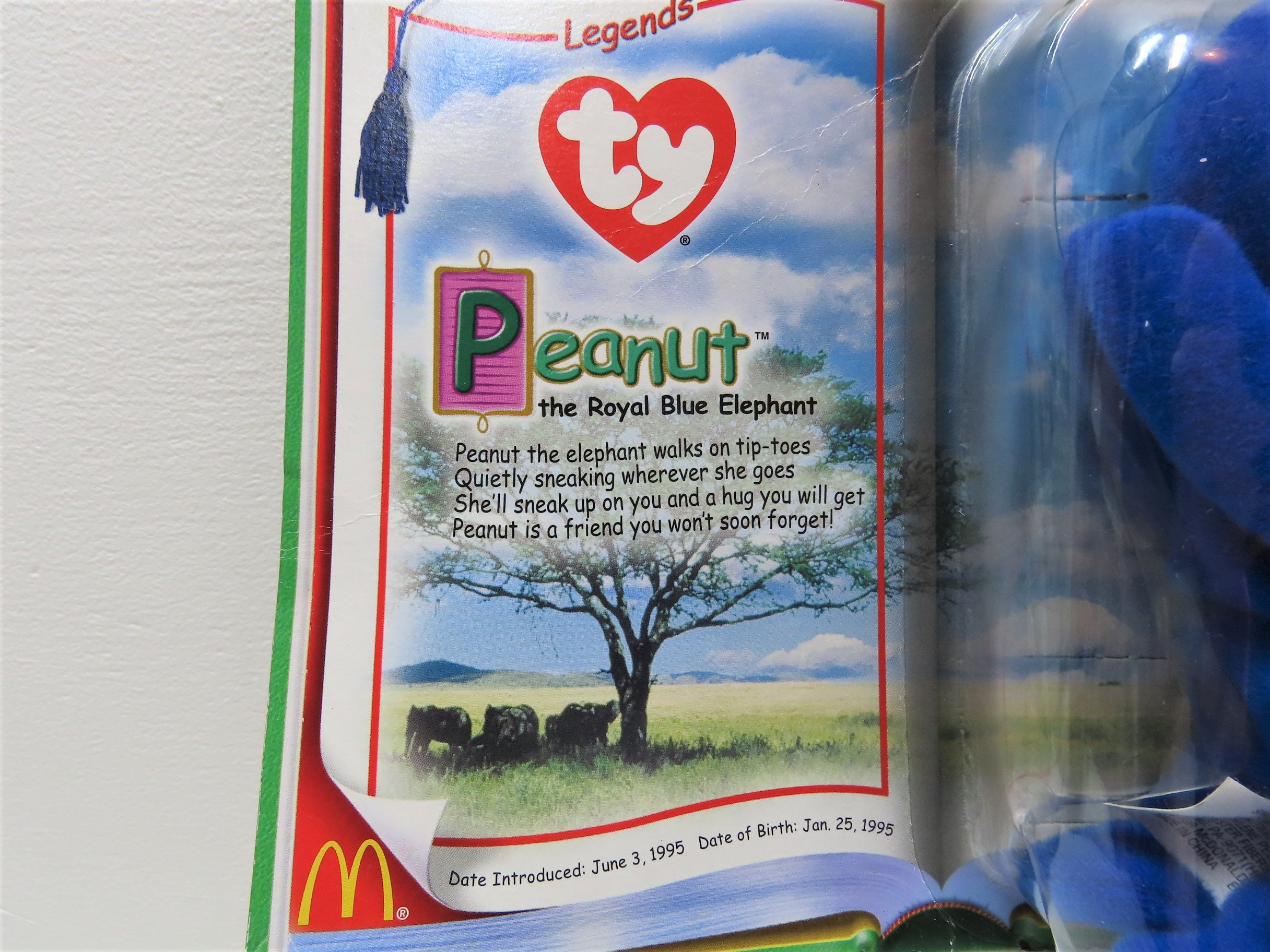 Peanut the royal blue elephant sales mcdonalds 1995