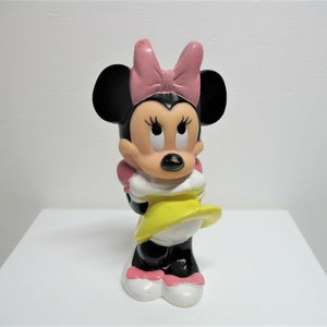 Eine Vintage 1990er Minnie Maus Kunststoff Spielzeug Figur.