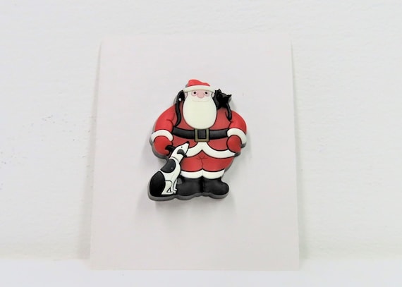 A Raymond Briggs Father Christmas pin. Secret Santa gifts, stocking filler, vintage gifts, little gifts, small gifts.