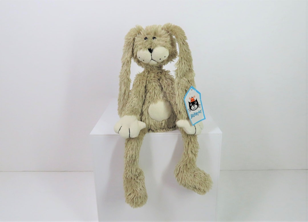 A Vintage Jellycat Doolally Beige Bunny Soft Toy Plush With