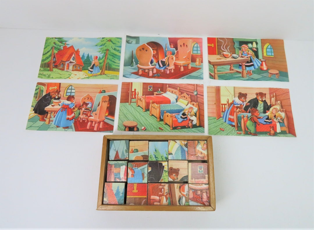 A Vintage 1960s - 70s Goldilocks and the Three Bears Wooden Picture ...