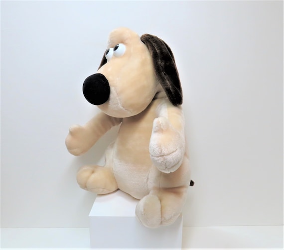 犬 レトロ ビンテージ ぬいぐるみ 希少サイズのヴィンテージ 1990 年代の Gromit 大型ぬいぐるみ犬
