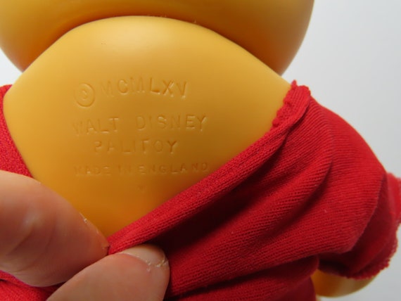 1960 年代のヴィンテージ プラスチック製くまのプーさん パリトイ社製