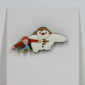 Ein Vintage 2004 Raymond Briggs The Snowman Pin.